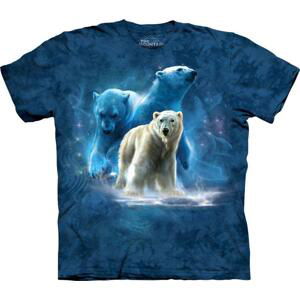 Pánské batikované triko The Mountain -  Polar Collage - modré Velikost: L