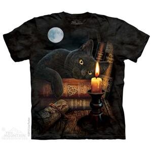 Pánské batikované triko The Mountain - The Witching Hour - černé Velikost: M