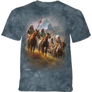 The Mountain Dětské batikované tričko - Indiánský kmen - šedé Velikost: L