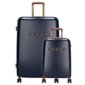 Charm London sada cestovních kufrů ABS 22054- navy - 94 / 33 L