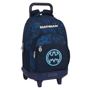 Safta Školní batoh na kolečkách Batman "Legendary" 33L - modro-černý
