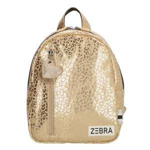 ZEBRA dívčí leopardí batoh - zlatá - 6,5L