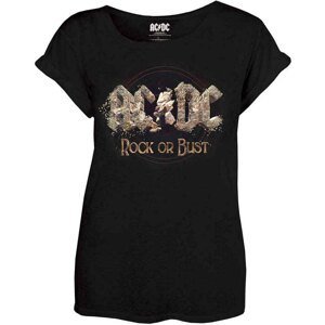 RockOff Dámské tričko AC/DC: ROCK OR BUST - černá Velikost: S