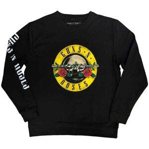 RockOff Unisex mikina  GUNS N' ROSES - CLASSIC LOGO - černá Velikost: XL