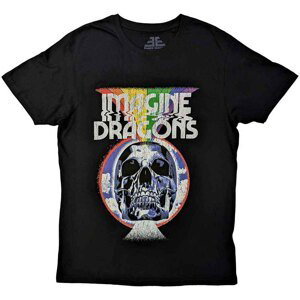 RockOff Imagine Dragons unisex tričko : SKULL - černá Velikost: M