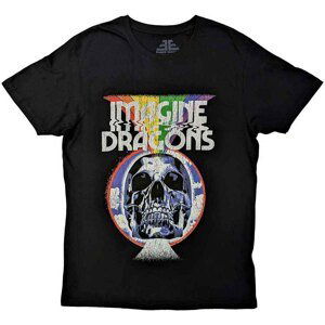 RockOff Imagine Dragons unisex tričko : SKULL - černá Velikost: S