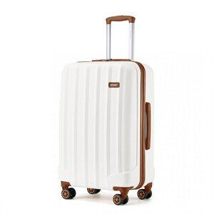 Kono cestovní kufr ABS - béžově hnědý - 73L