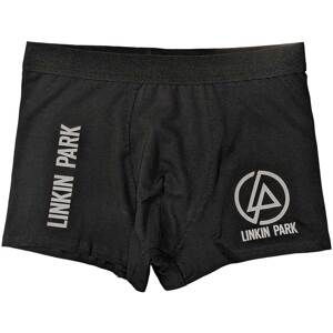 RockOff Bavlněné boxerky Linkin park - černé s logem Velikost: XL