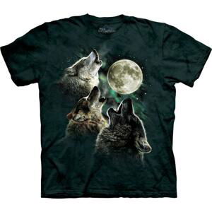 Pánské batikované triko The Mountain -   Three Wolf Moon Velikost: XL