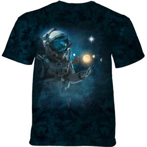 Pánské batikované triko The Mountain - ASTRONAUT EXPLORER - modrá Velikost: L