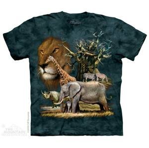 Pánské batikované triko The Mountain -  Afrika Velikost: M