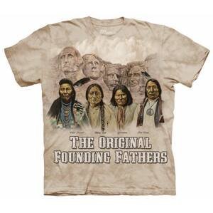 Pánské batikované triko The Mountain - The Originals - béžové Velikost: L