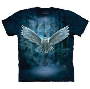Pánské batikované triko The Mountain - Očekávejte Magii - modré Velikost: L