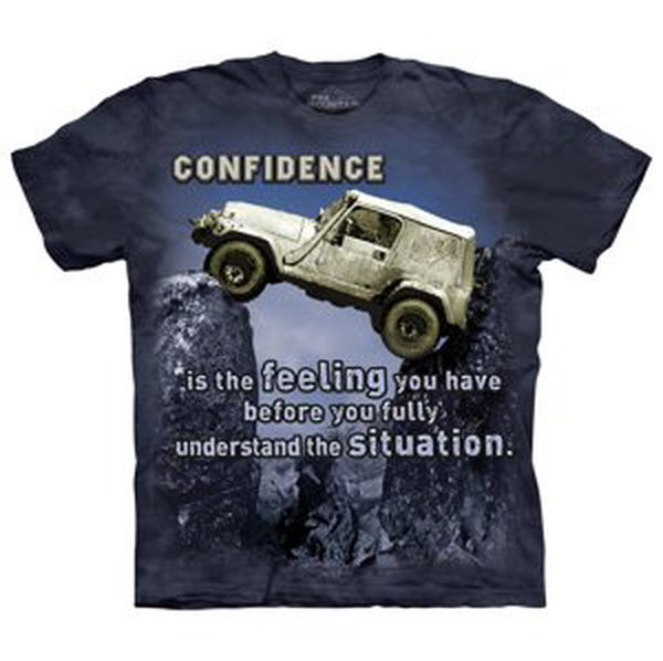Pánské batikované triko The Mountain - Jeep - černé Velikost: XXXL