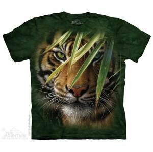 Pánské batikované triko The Mountain - Emerald Forest - zelené Velikost: M