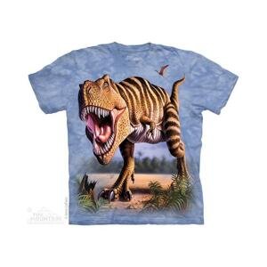 The Mountain Dětské batikované tričko - Dinosaur T-Rex - modré Velikost: L
