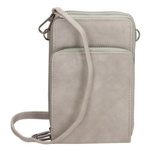 Dámská kabelka na telefon/peněženka s popruhem přes rameno Beagles Marbella - světle šedá - na výšku