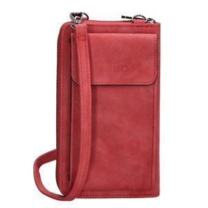 Dámská kabelka na telefon / peněženka s popruhem přes rameno Beagles Rebelle - červená - na výšku