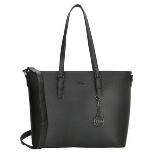 Dámská elegantní laptop taška Charm London Birmingham shopper 15,6 inch (38 cm) - černá