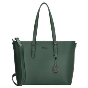 Dámská elegantní laptop taška Charm London Birmingham shopper 15,6 inch (38 cm) - smaragdově zelená