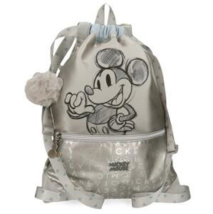 Disney Mickey Mouse Gym Bag 100 - šedá (stříbrná) - 16L