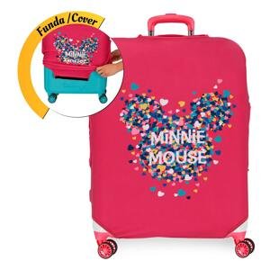 JOUMMABAGS Minnie Mouse elastický neoprenový obal na střední zavazadlo - růžová