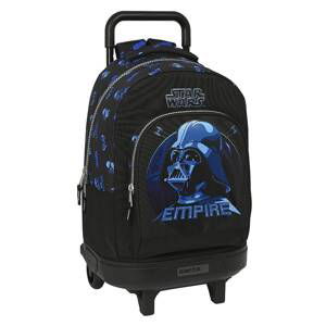 StarWars SAFTA Školní jednokomorový batoh na kolečkách Star Wars - černo modrý - 33L