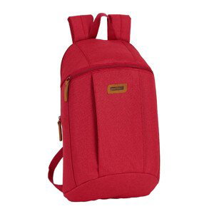 SAFTA Basic úzký mini batoh - tmavě růžový (malinový) / 8L