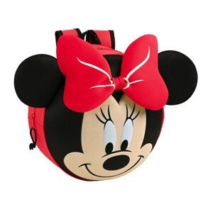 Safta Minnie Mouse předškolní batůžek kulatý s ušima - červená - 31 cm