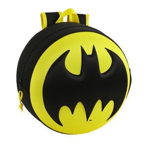 Safta Batman předškolní batůžek kulatý 3D - žluto černý - 31 cm