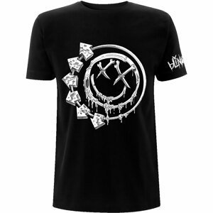 RockOff BLINK-182 Unisex bavlněné tričko : Bones - černé Velikost: L