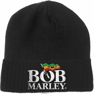 RockOff BOB MARLEY UNISEX BEANIE HAT: LOGO čepice - černá