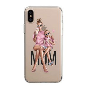 Cases Kryt na mobil Iphone - Máma s dcerkou a shakem pro mobil Apple: iPhone X/XS