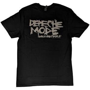 RockOff Depeche Mode Unisex bavlněné tričko : People  are people - černé Velikost: L