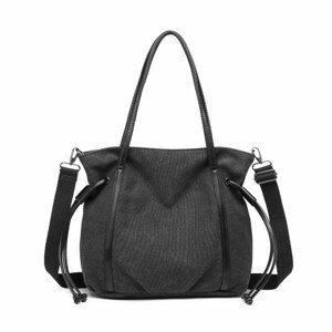 KONO Savana dámská taška na rameno - černá - 34 cm
