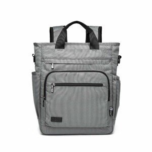 KONO menší batoh a taška na notebook v jednom Fezzy - šedý - 11L - 13,5"