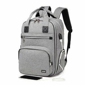 Multifunkční přebalovací batoh na kočárek Kono Classic - šedý