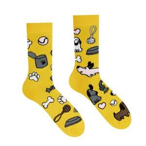 Hesty Ponožky - Psík žluté Velikost: 39-42
