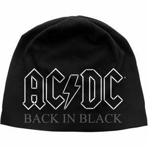 RockOff AC/DC UNISEX BEANIE HAT: BACK IN BLACK unisex čepice - černá