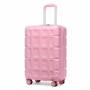 KONO kabinové zavazadlo s TSA zámkem - růžová - 39L
