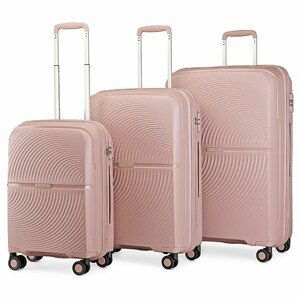 KONO travel set kufrů polypropylén - 40L, 68L, 97L - nude