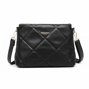 Miss Lulu dámská elegantní crossbody kabelka LB2237 - černá