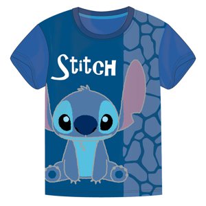 Dětské bavlněné tričko Lilo a Stitch Disney -modré Velikost: 104