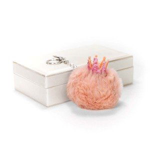 Littletinka Handmade přívěsek na kabelku pom pom Princess Collection - růžový