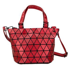 Malique by me Geometry dámská menší designová kabelka MA-1089 - červená