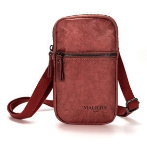 Malique dámská designová papírová crossbody taška D1091D - orientální červená - 21 cm