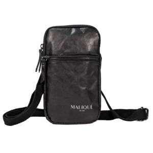 Malique dámská designová papírová crossbody taška D1091A - černá - 21 cm