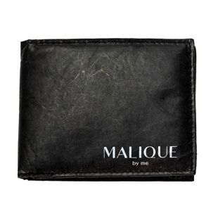 Malique dámská designová papírová peněženka D1093A - černá - 11 cm
