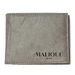 Malique dámská designová papírová peněženka D1093B - šedá - 11 cm