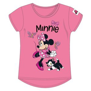 Dětské bavlněné tričko Minnie Mouse Disney - růžové Velikost: 110